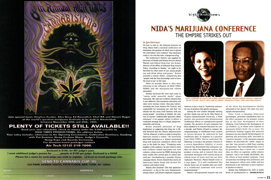 NIDA’S MARIJUANA CONFERENCE