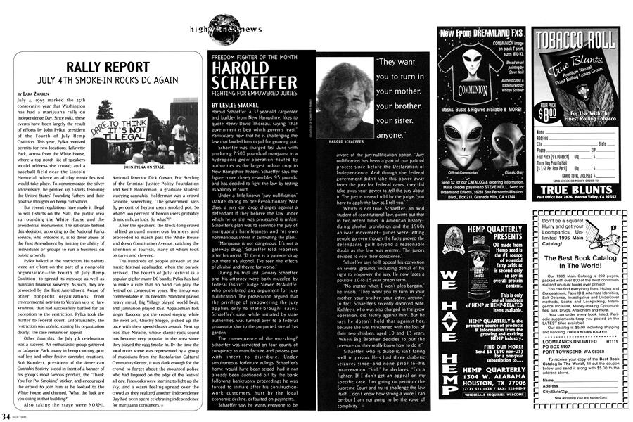 FREEDOM FIGHTER OF THE MONTH HAROLD SCHAEFFER FIGHTING FOR EMPOWERED JURIES