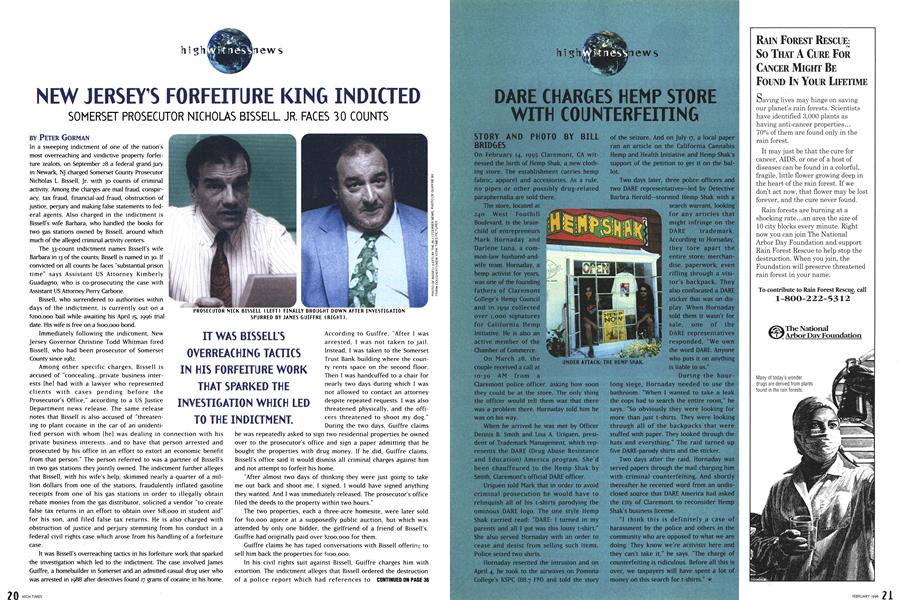 NEW JERSEY'S FORFEITURE KING INDICTED