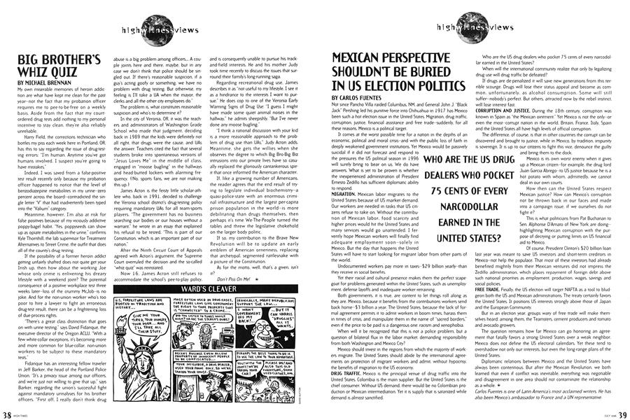 MEXICAN PERSPECTIVE SHOULDNT BE BURIED IN US ELECTION POLITICS