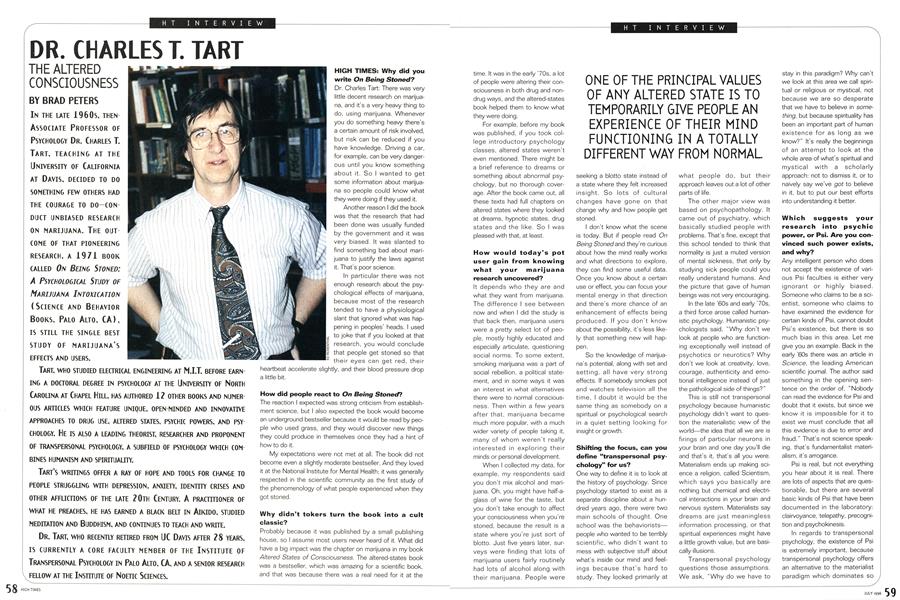 DR. CHARLES T. TART