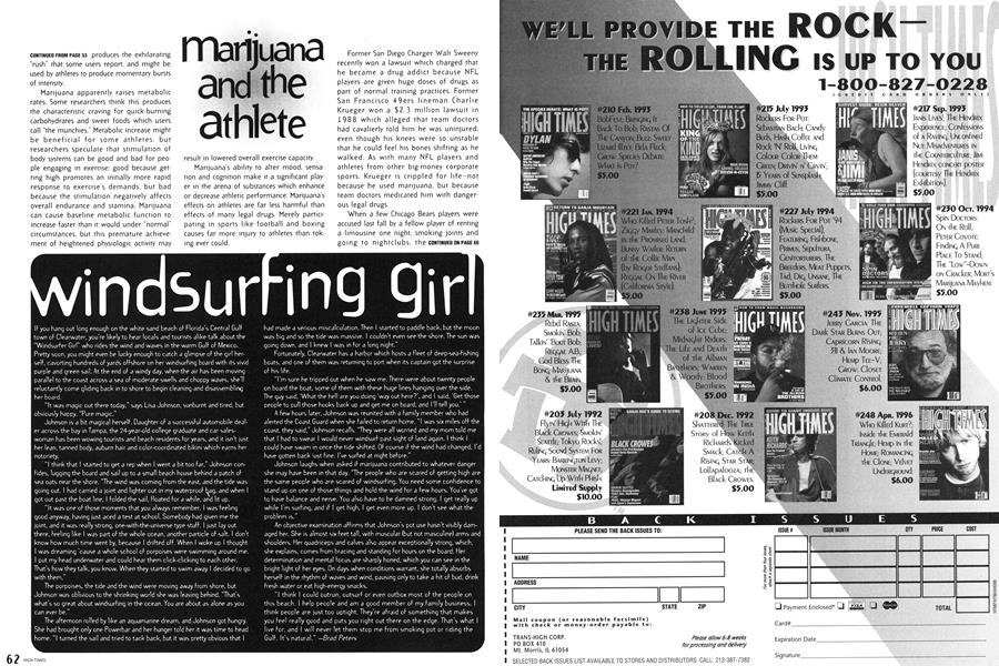 windsurfing girl