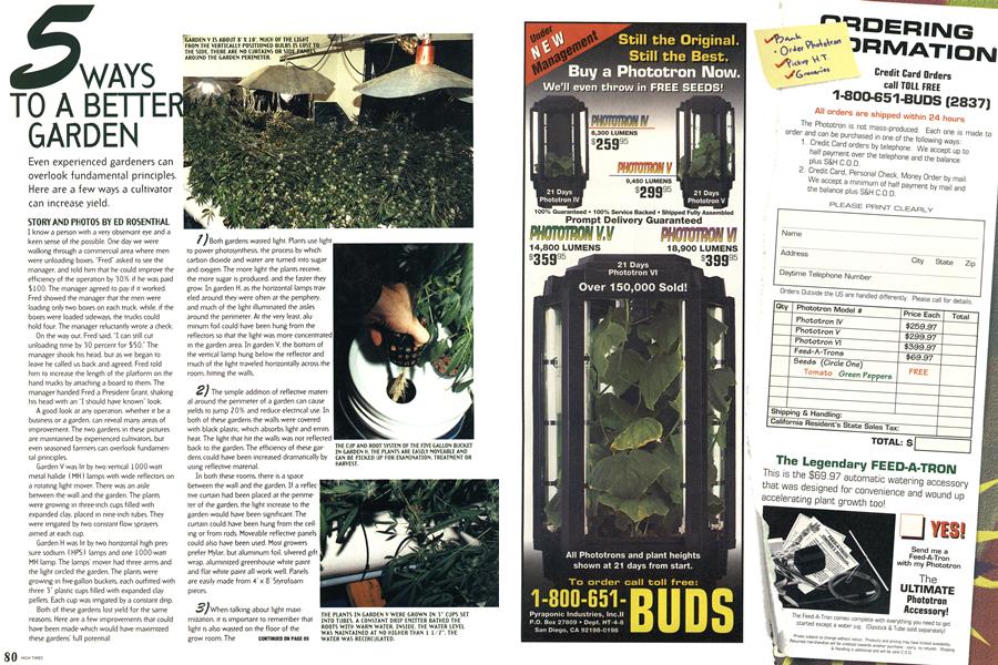 5 WAYS TO A BETTER GARDEN