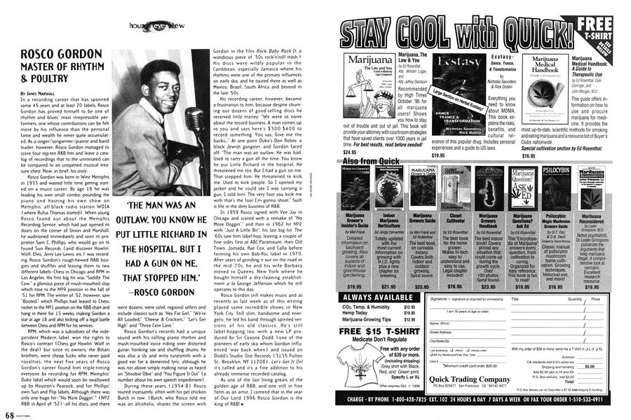 ROSCO GORDON MASTER OF RHYTHM & POULTRY