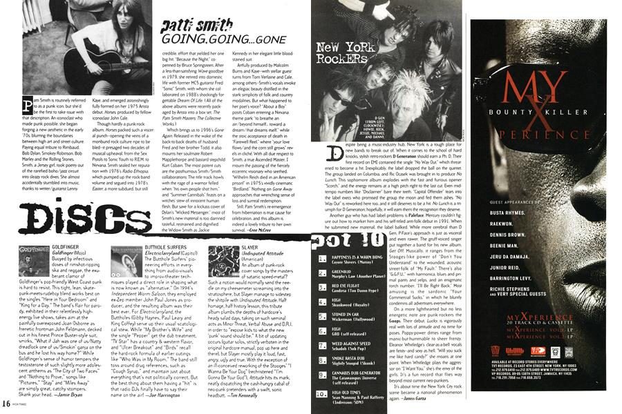 patti smith GOING,GOING...GONE