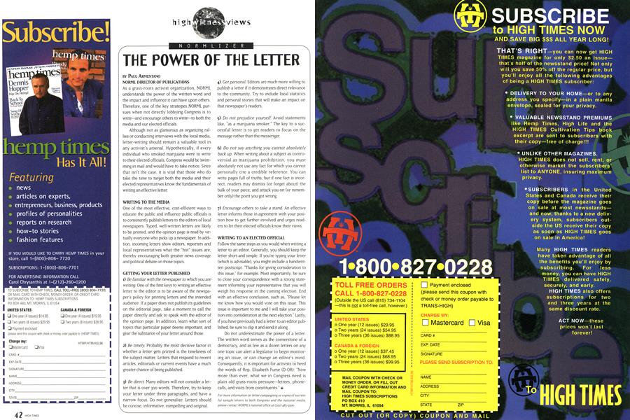 THE POWER OF THE LETTER