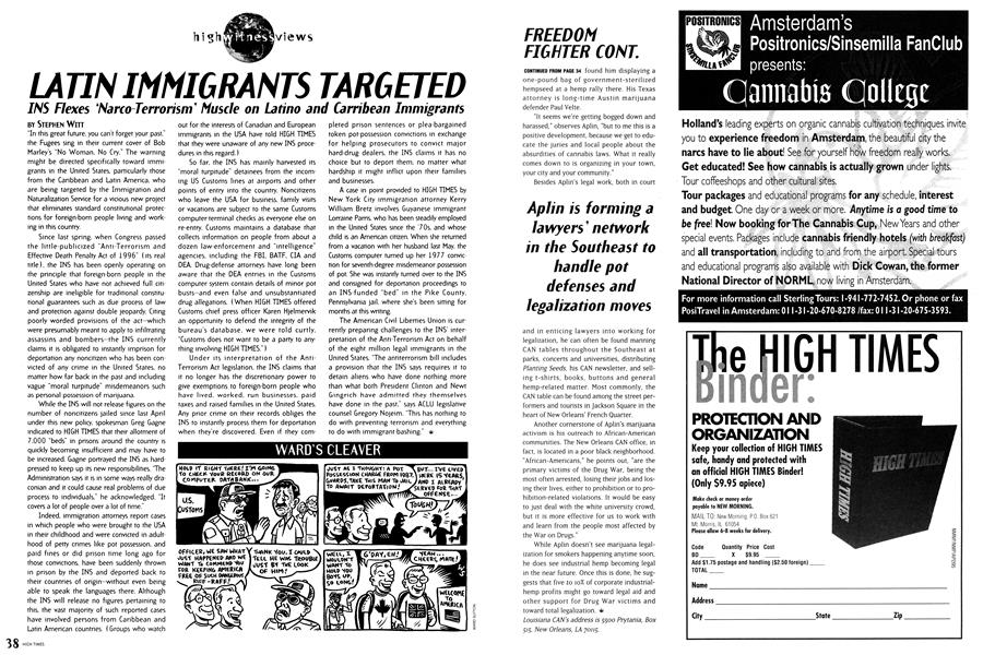 LATIN IMMIGRANTS TARGETED