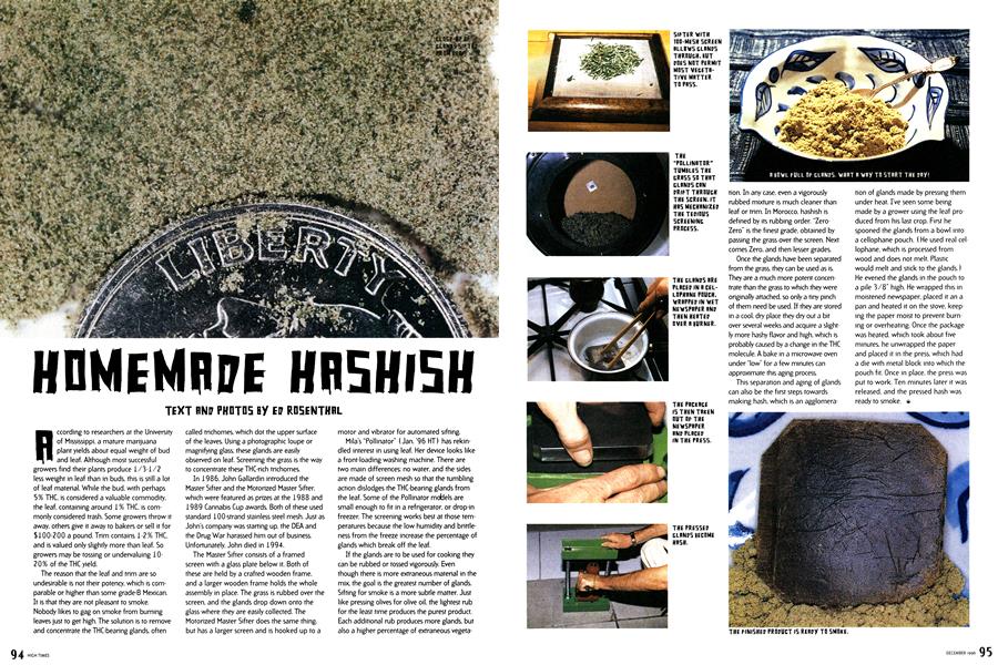 HOMEMADE HASHISH