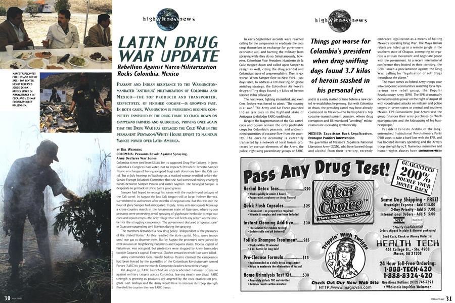 LATIN DRUG WAR UPDATE
