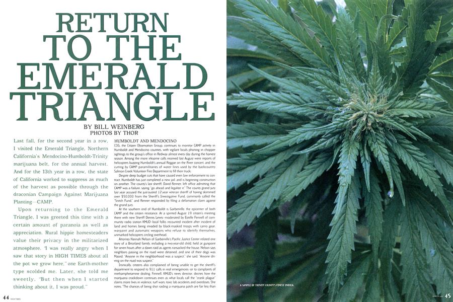 RETURN TO THE EMERALD TRIANGLE