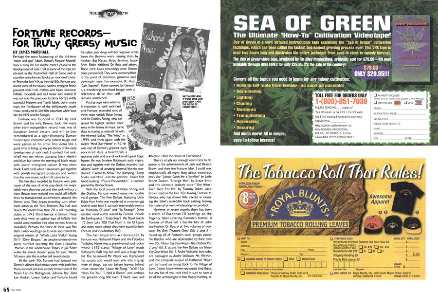 FORTUNE RECORDS— FOR TRULY GREASY MUSIC