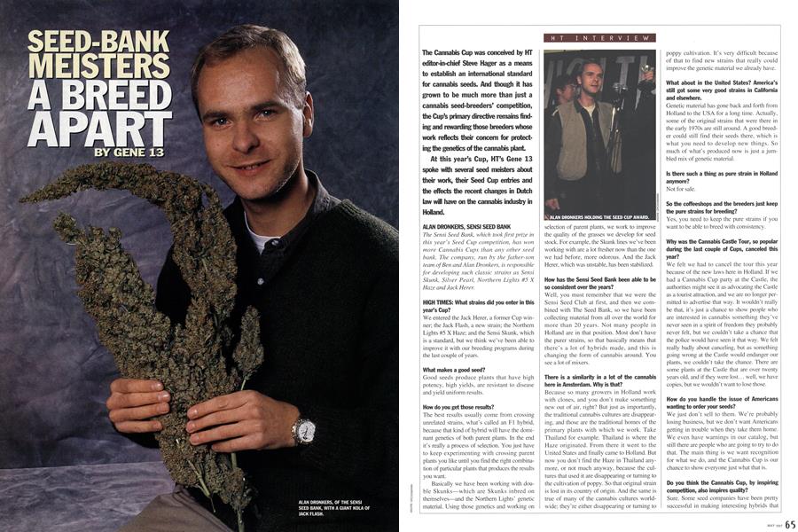 SEED-BANK MEISTERS A BREED APART