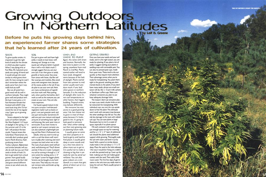 Growing Outdoors In Northern Latitudes