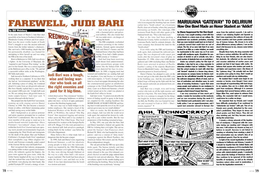 FAREWELL, JUDI BARI