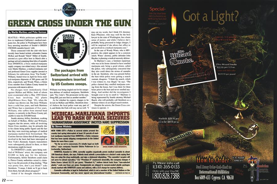 GREEN CROSS UNDER THE GUN