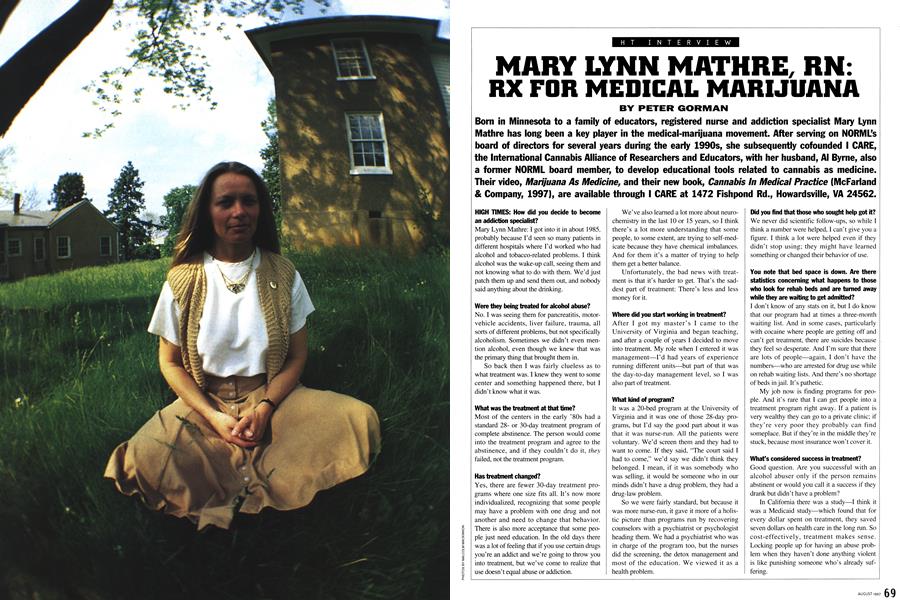 MARY LYNN MATHRE, RN: RX FOR MEDICAL MARIJUANA