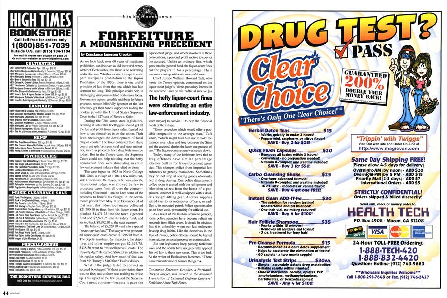 FORFEITURE A MOONSHINING PRECEDENT