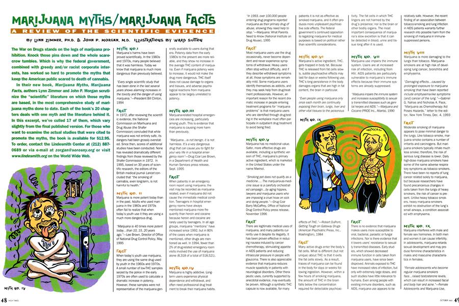 MARIJUANA MYTHS/MARIJUANA FACTS