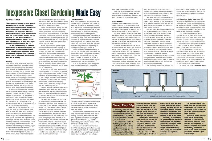 Inexpensive Closet Gardening Made Easy