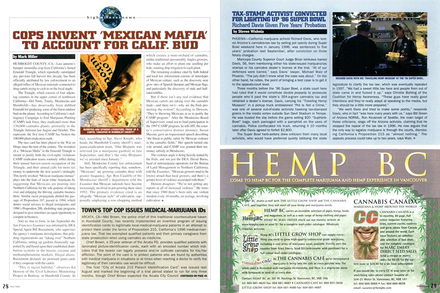 COPS INVENT 'MEXICAN MAFIA' TO ACCOUNT FOR CALIF. BUD