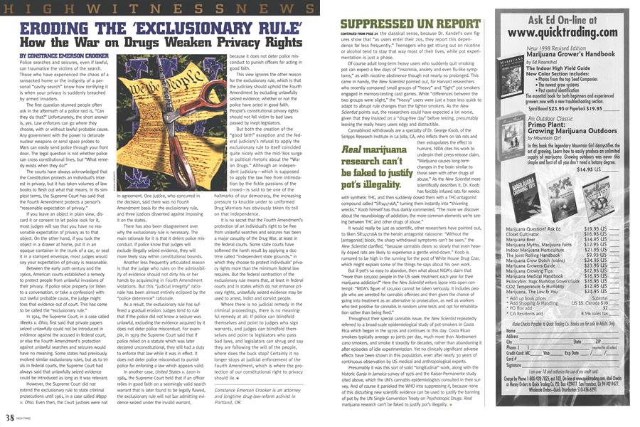 ERODING THE 'EXCLUSIONARY RULE'