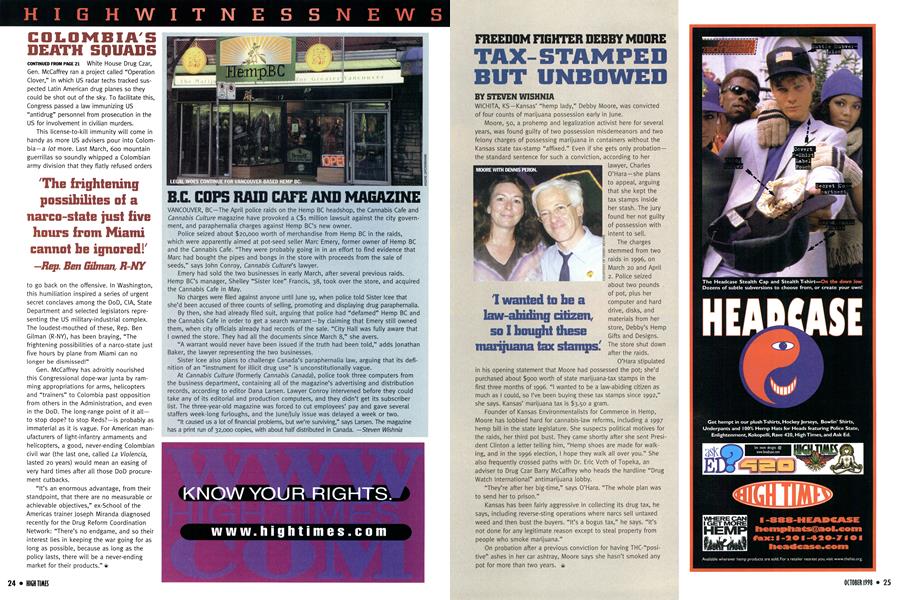 B.C. COPS RAID CAFE AND MAGAZINE