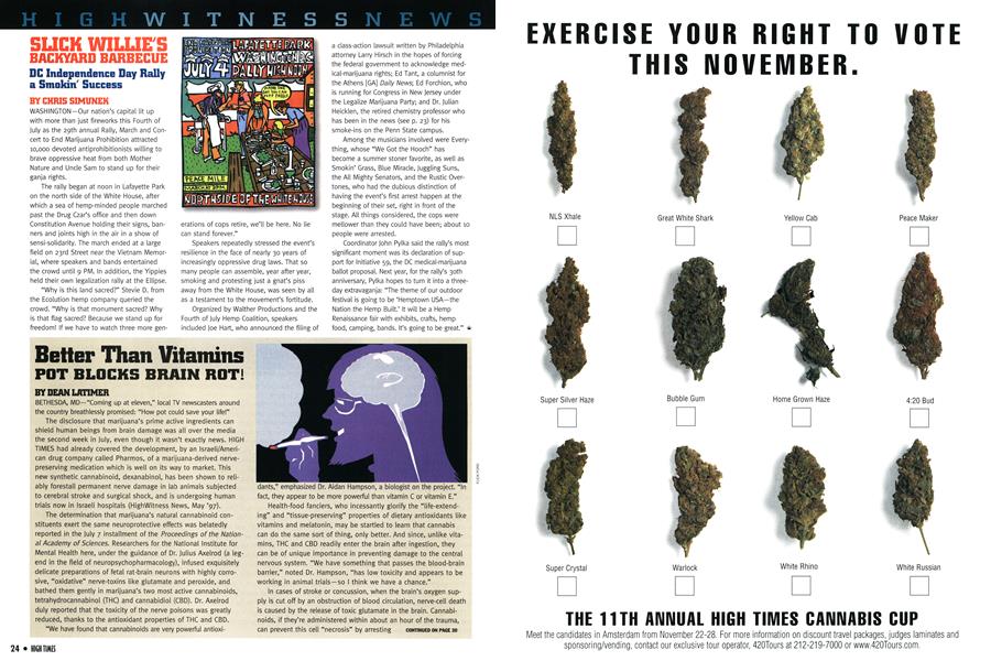 Better Than Vitamins POT BLOCKS BRAIN ROT!