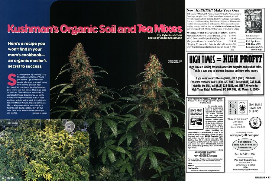 Kushman's Organic Soil and Tea Mixes