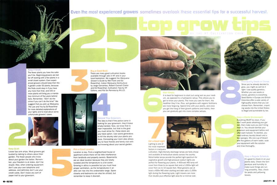 25 top grow tips