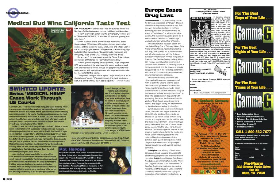 Medical Bud Wins California Taste Test