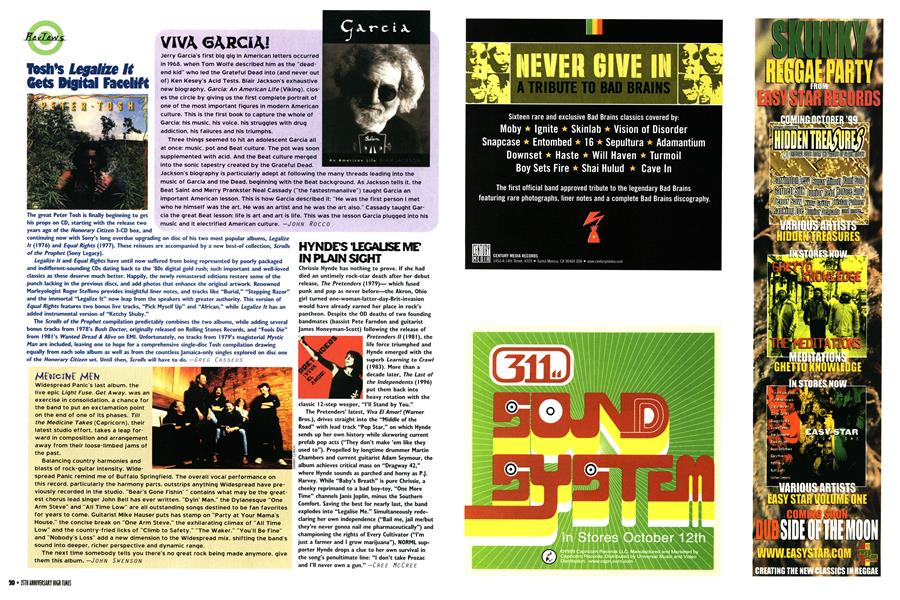 HYNDE'S 'LEGALISE ME' IN PLAIN SIGHT