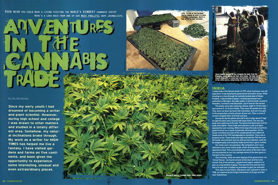 ADVENTURES IN THE CANNABIS TRADE