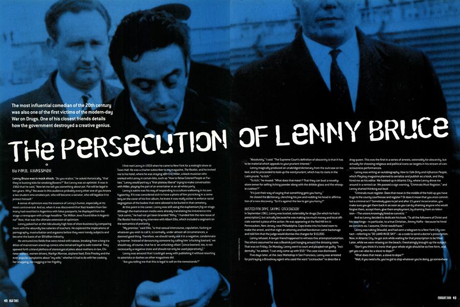 THE PERSECUTION OF LENNY BRUCE