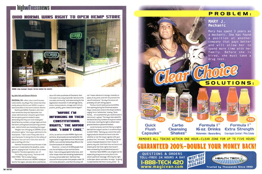 OHIO NORML WINS RIGHT TO OPEN HEMP STORE