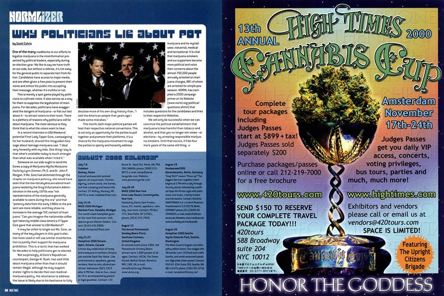 WHY POLITICIANS LIE ABOUT POT