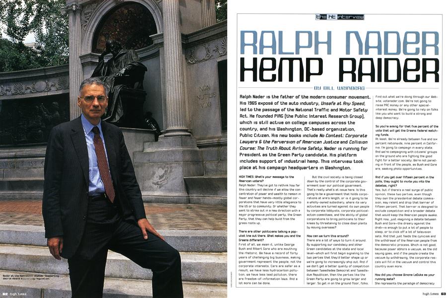 RALPH NADER HEMP RAIDER