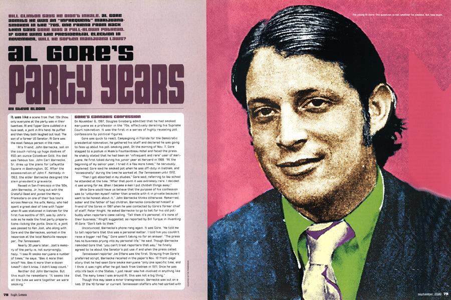 AL GORE'S PARTY YEARS