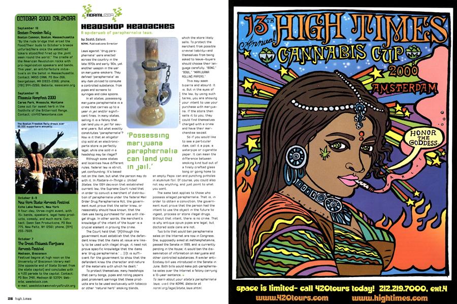 HEADSHOP HEADACHES