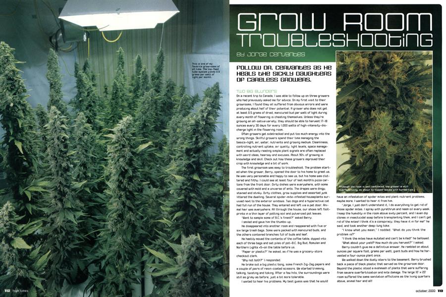 GROW ROOM TROUBLESHOOTING