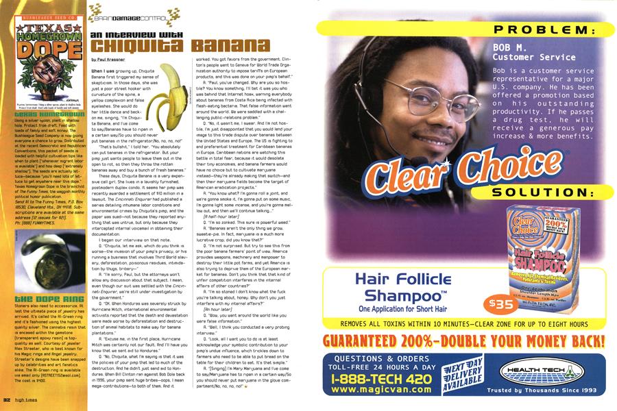 AN INTERVIEW WITH CHIQUITA BANANA