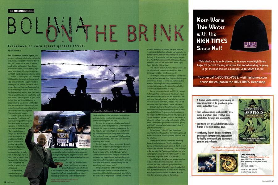 BOLIVIA ON THE BRINK