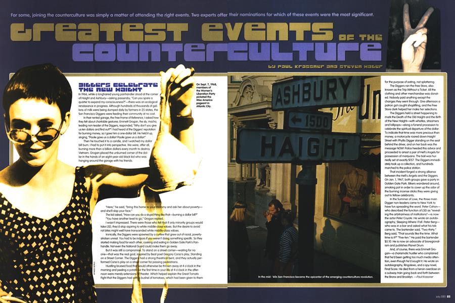 CREATEST EVENTS OF THE COUNTERCULTURE