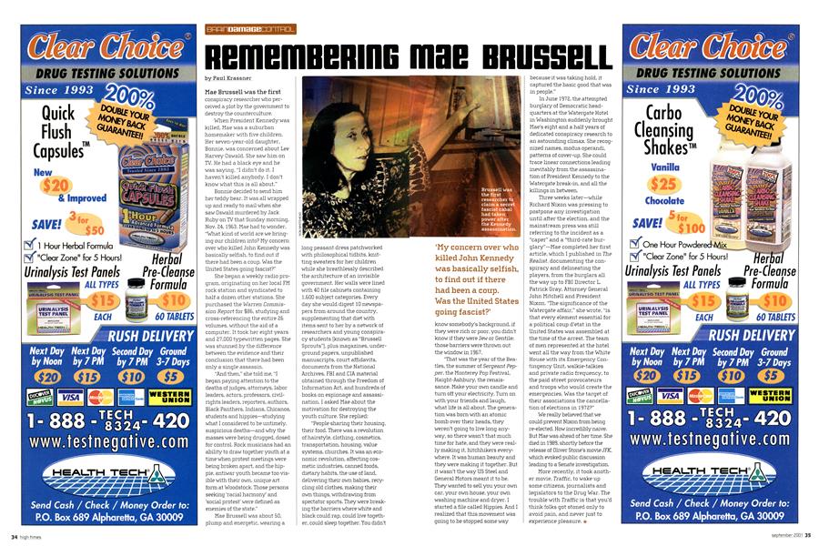 REMEMBERING MAE BRUSSELL