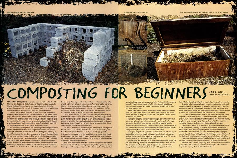 COMPOSTING FOR BEGINNERS