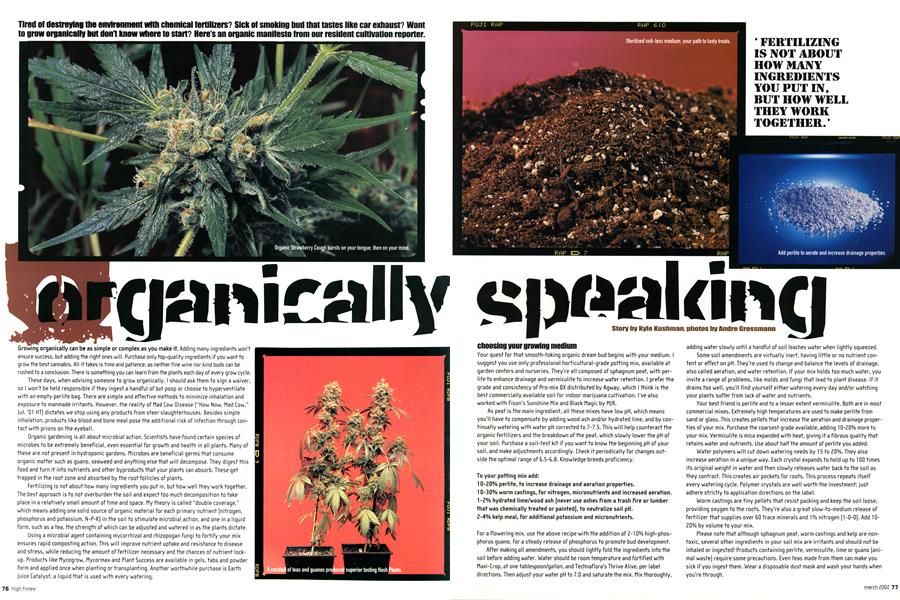 organically speaking