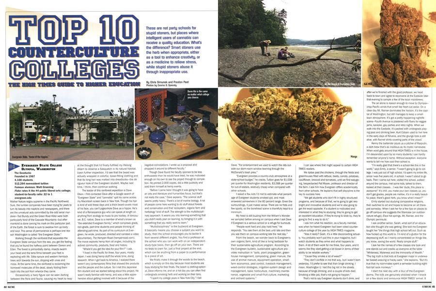 TOP 10 COUNTERCULTURE COLLEGES