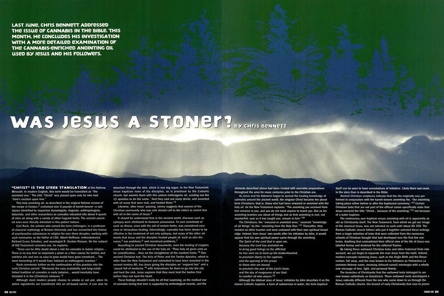 WAS JESUS A STONER?