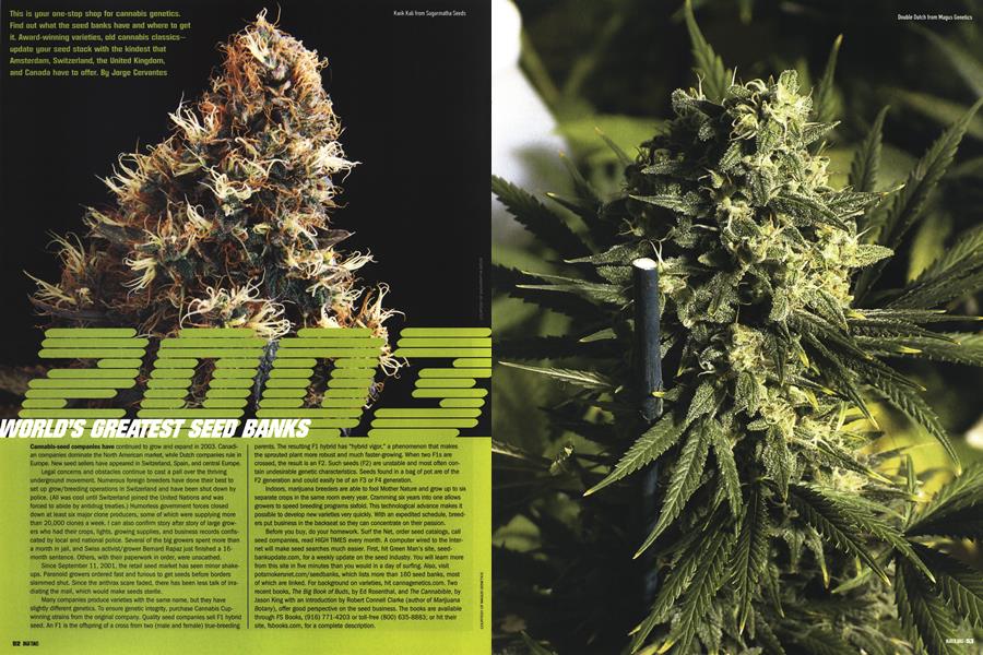 2003 WORLD'S GREATEST SEED BANKS