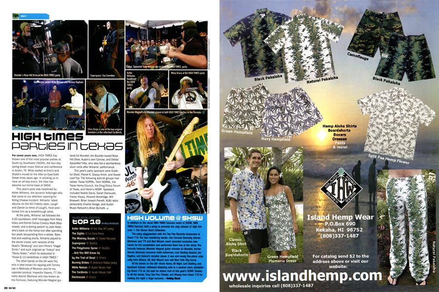 HIGH TIMES PARTIES IN TEXAS