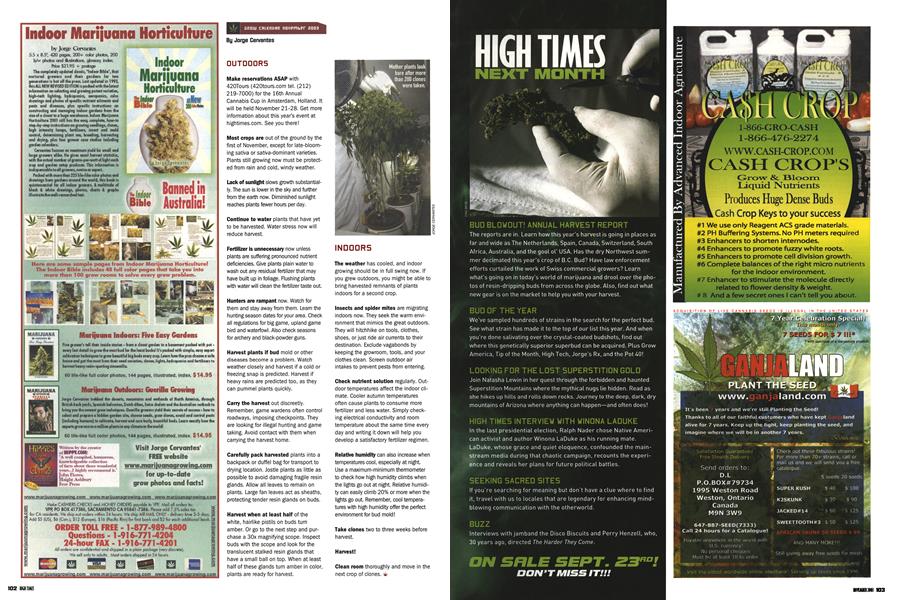 GROW CALENDAR NOVEMBER 2003